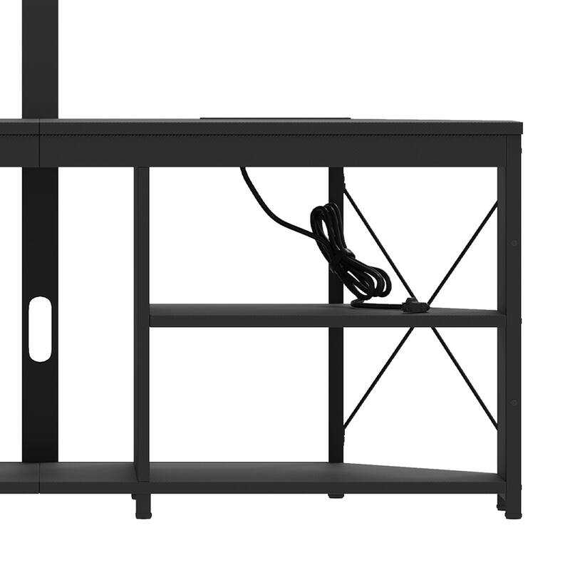 Moasis LED TV Stand with Mount for 32-70 inch TVs