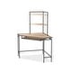 preview thumbnail 6 of 5, Ajax Industrial Brown 51-inch Steel Computer Desk with USB Port by Furniture of America