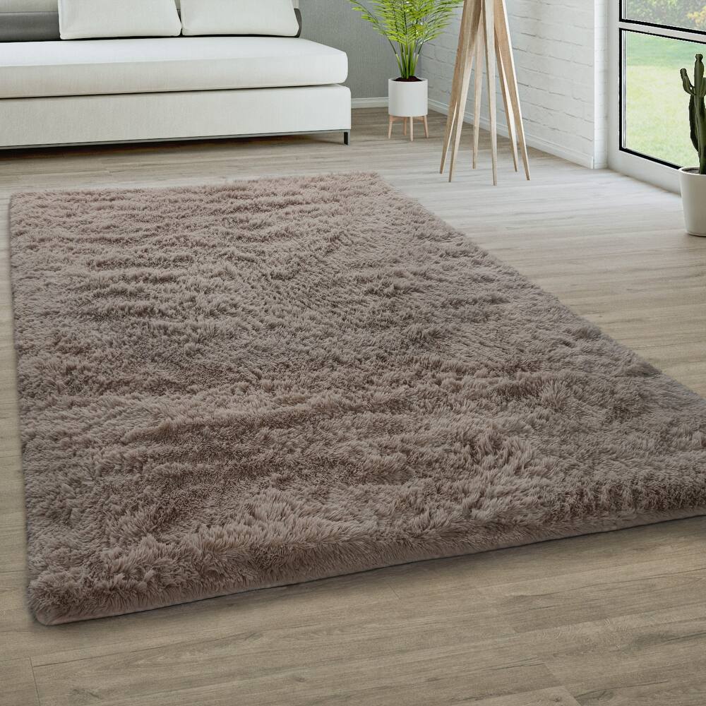 Modern Shag Rug Soft & Fluffy In Solid Colors