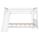 preview thumbnail 12 of 10, Full over Full Bunk Bed Wood Frame Guardrail Bed with Convertible Slide and Ladder, Compact Low Bunk Design