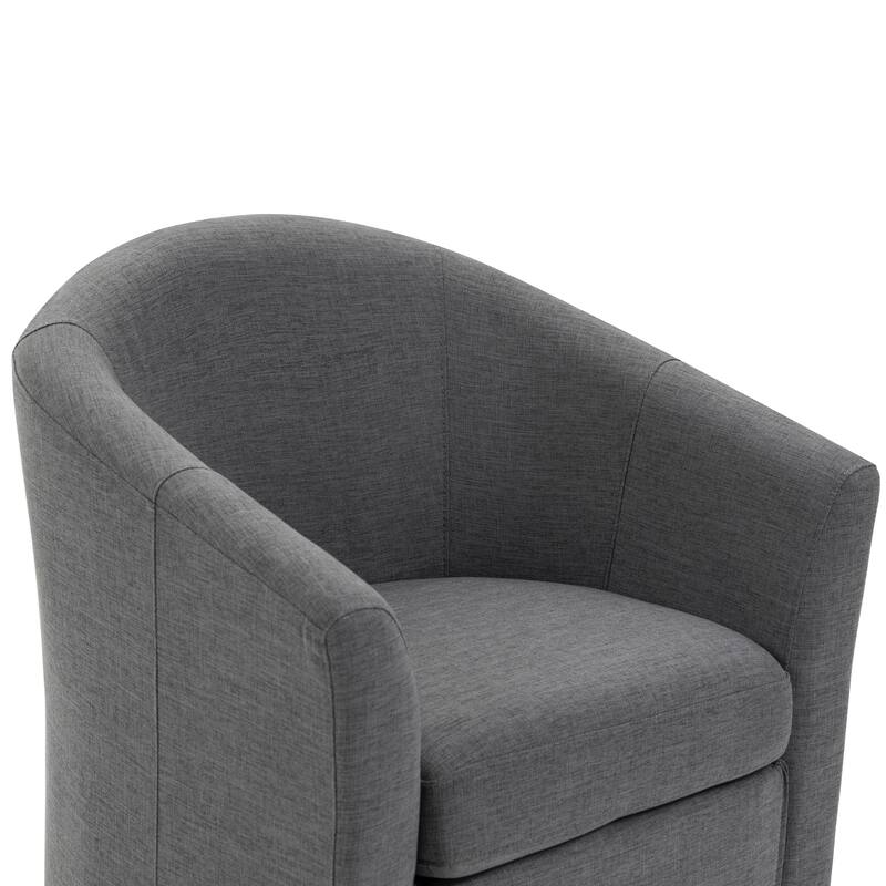 Swivel Accent Chair with Metal Base - 30.7"W x 29.9"H x 27.5"D