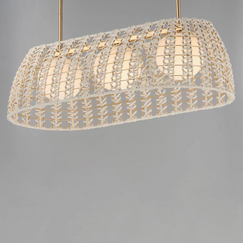 Maxim 22483 Macrame 3 Light 44" Wide Linear Pendant