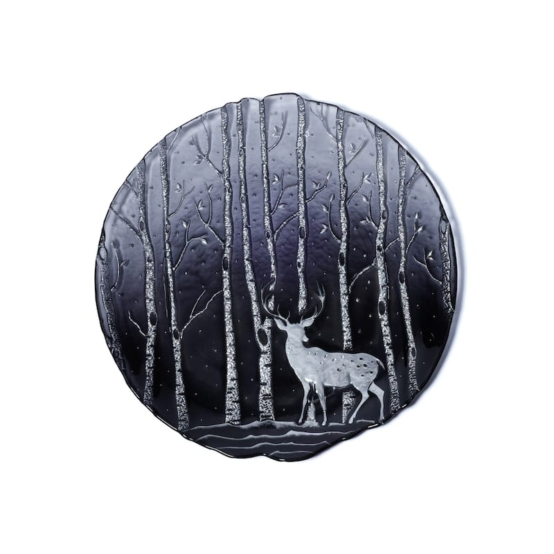 Wilderness Glass Dinner Plates, Set of 6
