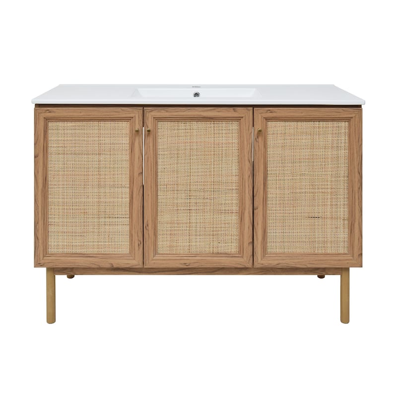 Swiss Madison SM-BV665 Classe 48" Free Standing Single Basin Vanity - Oak - Oak Finish