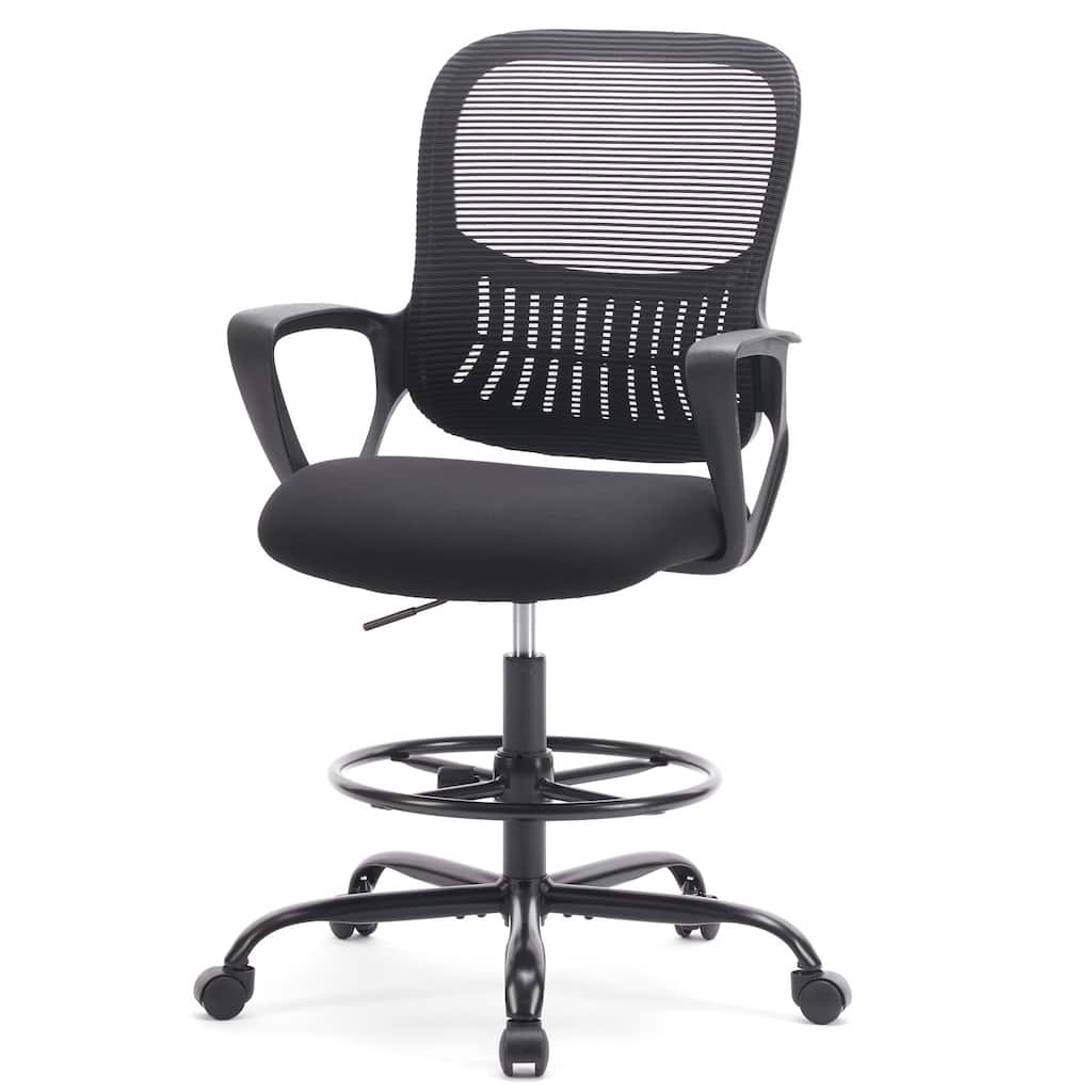 Ergonomic Tall Mesh Office Chair with Storable Lumbar Support