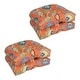 preview thumbnail 16 of 23, 19-inch Rounded Back Indoor/Outdoor Chair Cushions (Set of 4) - 19" x 19"