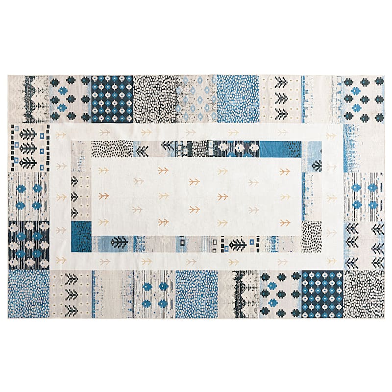 Adirondack Dakota Rustic Shabby Chic Distressed Area Rug - 5'x 8'