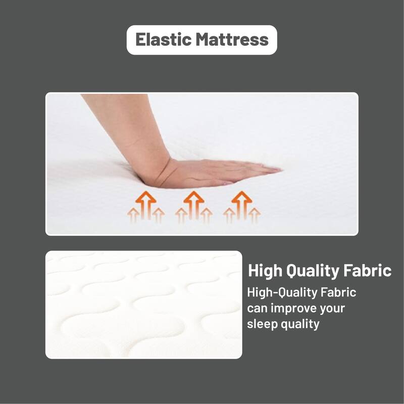 Onetan, 10-Inch Medium Firm Tight top High Density Poly Foam Rolled Mattress for RV, Cot, Folding Bed & Daybed