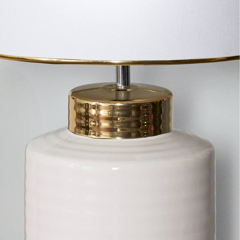 Gold Ceramic Traditional Table Lamp - 15 x 15 x 23