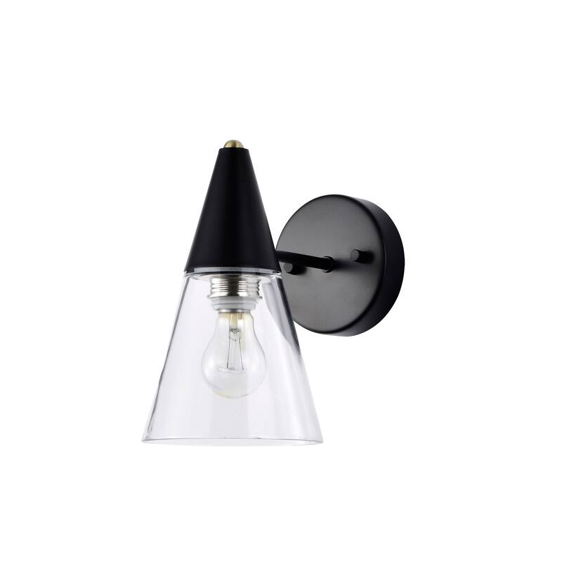 Latier 10 Inch Matte Black Wall Sconces 1-Lighted