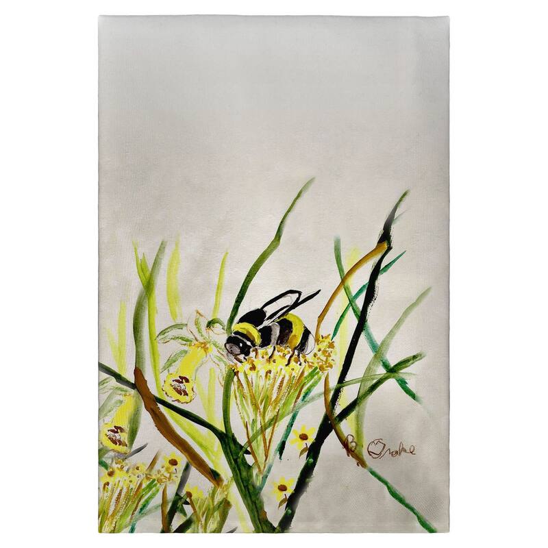 Bee & Flower Guest Towel - 20x20