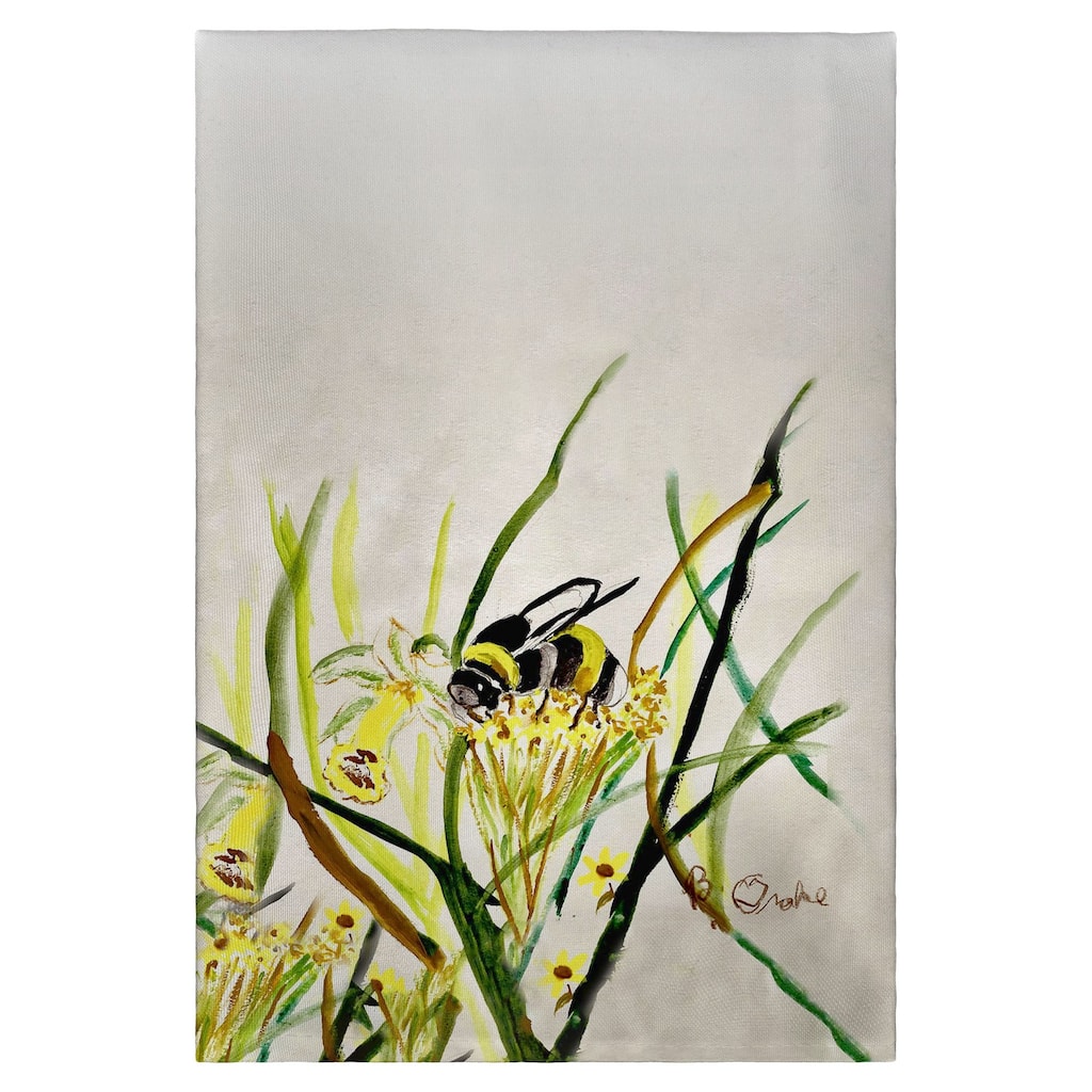 Bee & Flower Guest Towel - 20x20