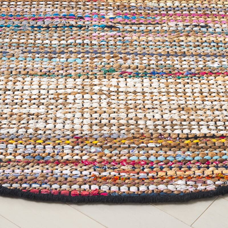 SAFAVIEH Handmade Cape Matsje Cod Denim & Jute Rug