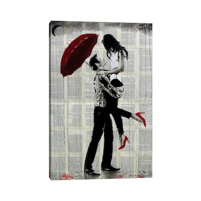 iCanvas "Love Rain" by Loui Jover Canvas Print