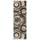 Orelsi Collection Abstract Area Rug - 2'8" x 11'10" Runner - Grey/Beige