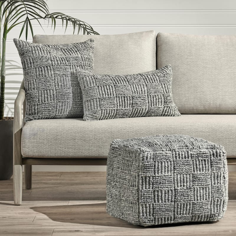 Villa by Classic Home Shades 22" Recycled Fabric Throw Pillow