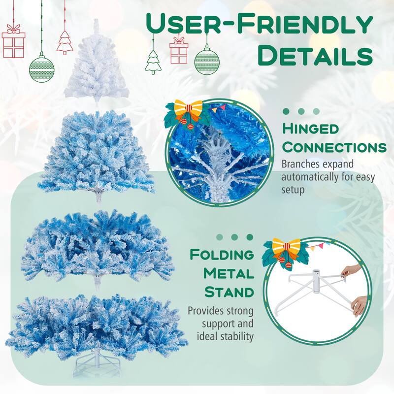 Costway 5/6/7/8 FT Artificial Christmas Tree with 456/820/1264/1774 - See Details