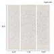 preview thumbnail 7 of 5, Madison Park Mandala Triptych 3-Piece Dimensional Resin Canvas Carved Medallion Wooden Wall Art Set