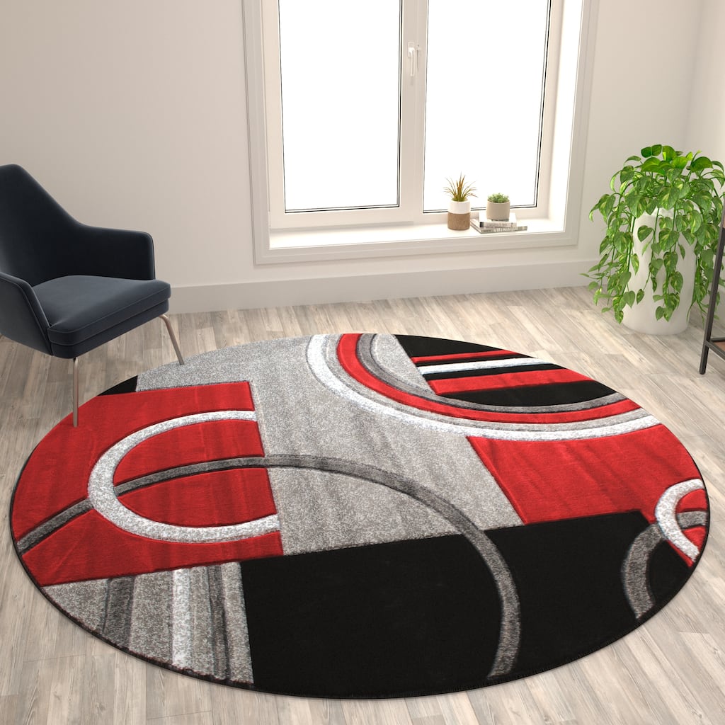 Modern Geometric Design Abstract Area Rug