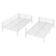 preview thumbnail 9 of 34, Metal Bunk Bed for Teens and Adults White Space Saving Noise Reduction