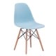 preview thumbnail 22 of 44, Porthos Home Modern Dining Chair with Beech Wood Legs Blue