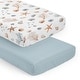 preview thumbnail 1 of 4, Sweet Jojo Designs Ocean Seashells Boy, Girl, Unisex/Gender Neutral 2 Pack Fitted Crib Sheets - Nautical Beach Theme Watercolor
