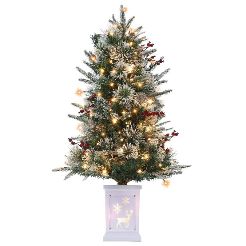Christmas Tree with 78 Multi-Color Led Lights, 3 Ft Pre-Lit Artificial Christmas Decoration - 14#