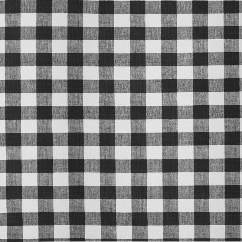 Sorra Home Black Buffalo Plaid Indoor/ Outdoor Lumbar Pillow, Set of 2