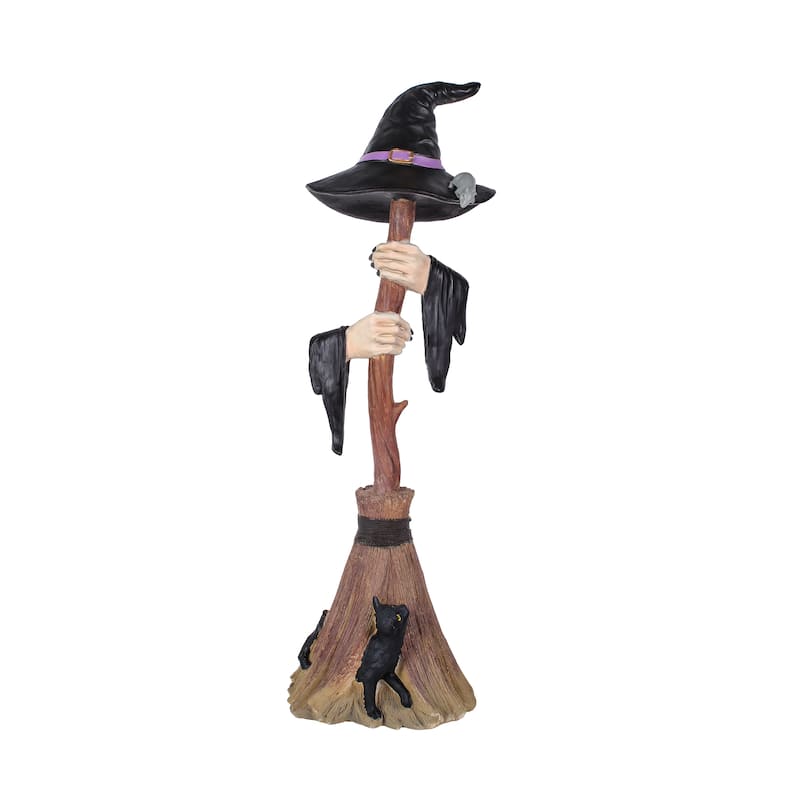National Tree Company 4 ft. Halloween Witch's Broom - 48 in