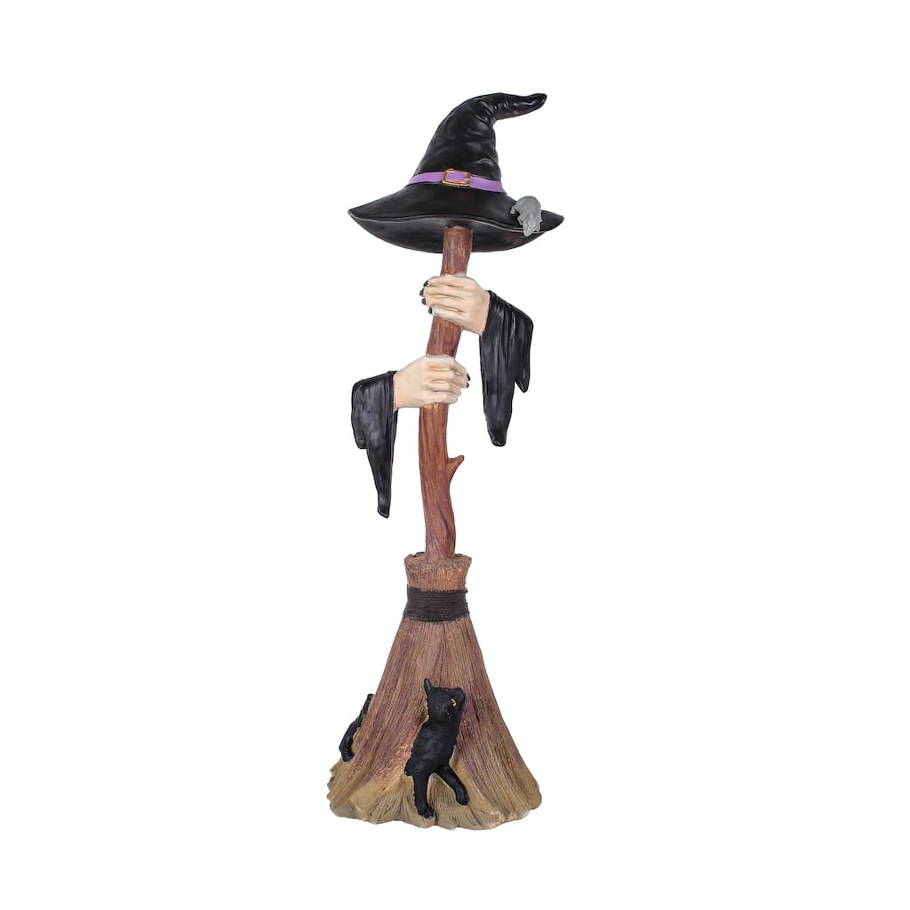 National Tree Company 4 ft. Halloween Witch's Broom - 48 in