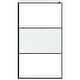 preview thumbnail 28 of 71, vidaXL Walk-in Shower Wall multi size Half Frosted ESG Glass Black