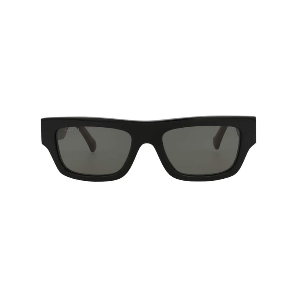 Gucci Square-Frame Recycled Acetate Sunglasses - Black Black Grey