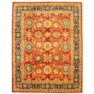 Large Red Loop Wool Rug Hand-knotted Double Knot Red Wool Rug - Bed Bath & Beyond - 31416565