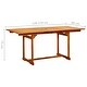 preview thumbnail 44 of 42, vidaXL Garden Dining Table (59.1"-78.7")x39.4"x29.5" Solid Acacia Wood