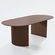 preview thumbnail 34 of 40, 67" Nordic Style Oval Dining Table - for 6 People