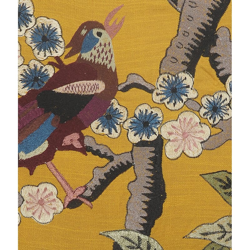 Sevita Yellow Bird of Paradise Throw Pillow