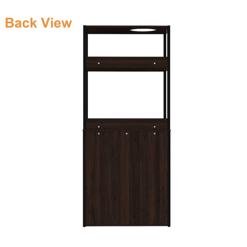 Modern Multipurpose Cat Litter Box Furniture Cabinet,2 Wood Frame.