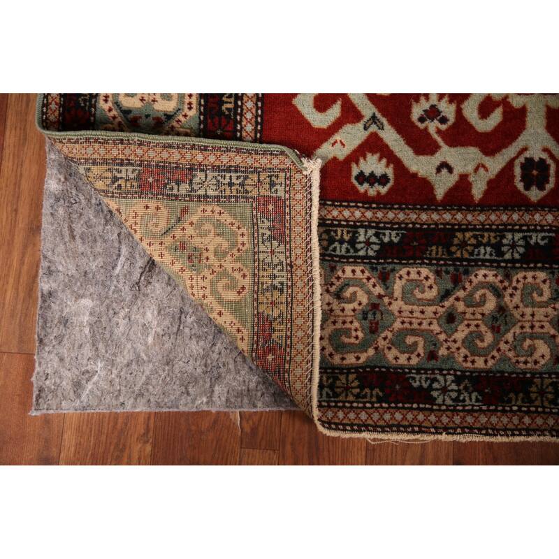 Vegetable Dye Antique Shirvan Oriental Accent Rug Handmade Wool Carpet - 3'2" x 5'5"