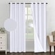 preview thumbnail 9 of 12, PrimeBeau Thermal Insulated Blackout Curtains w/Waterproof Coating White - 84 Inches