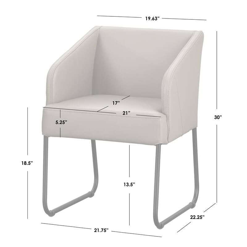 Lifestorey Layton Leather Dining Chair