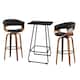 Option Black Table & Black Fabric Chairs