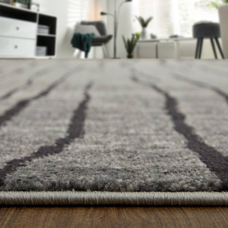 Grand Bazaar Kiba Machine Made Abstract Transitional Area Rug