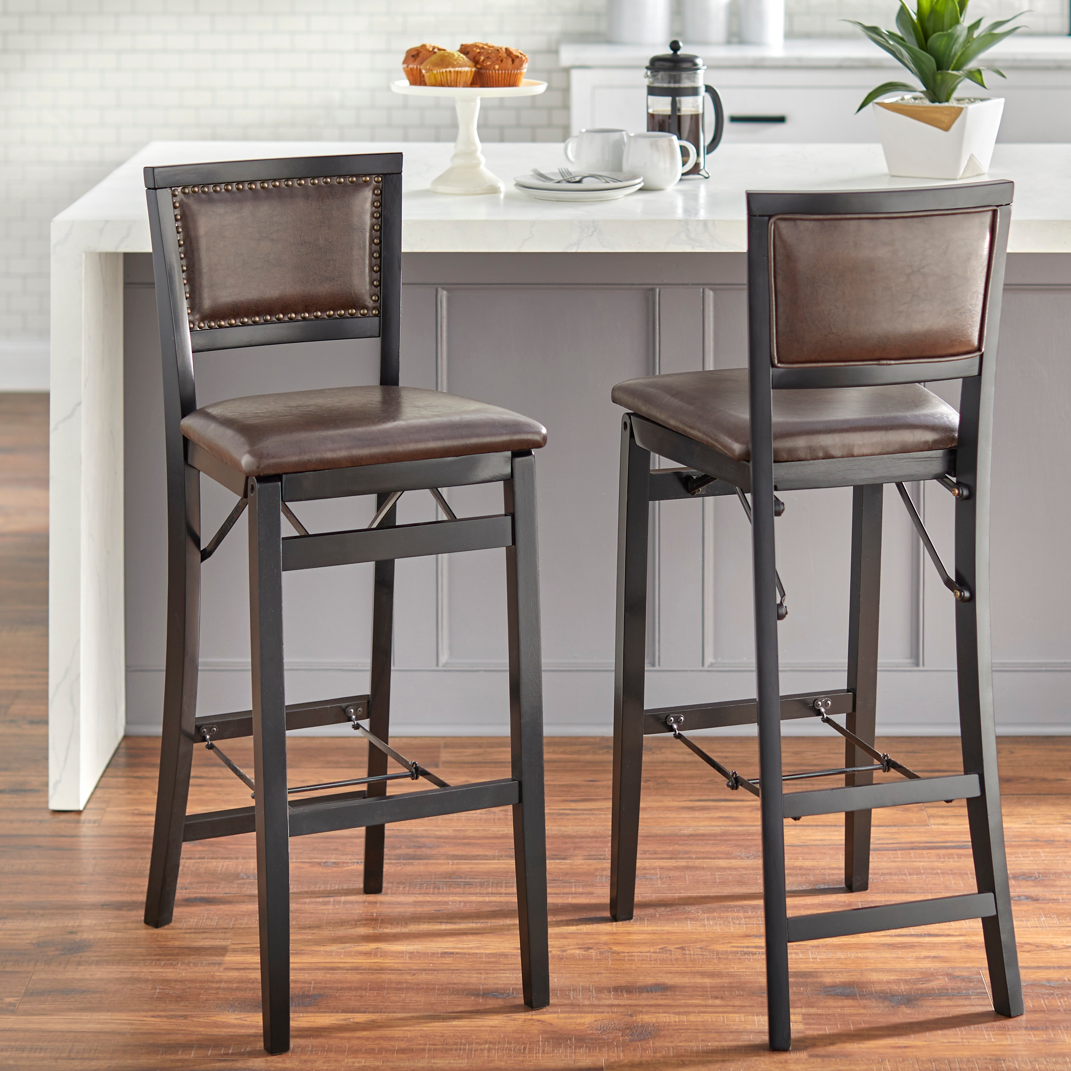 Simple Living Addison 30 inch Solid Wood Folding Barstool Bed Bath Beyond 35269857