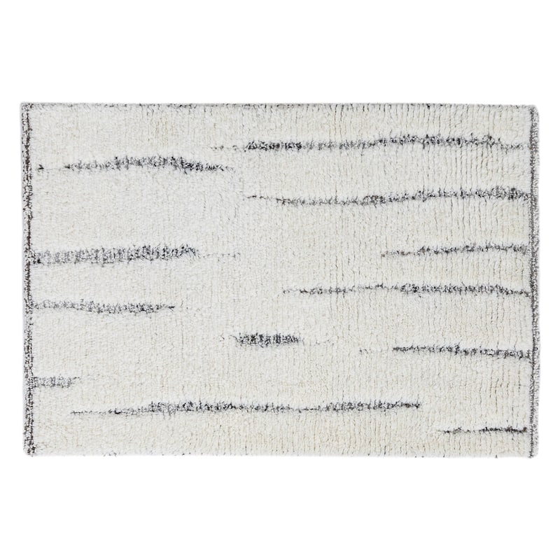 Terra by Obeetee Sun Lines Rug - Cream/Onyx - 2' x 3'