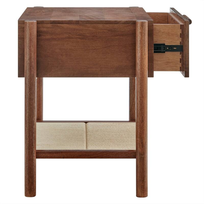 Oswin 1-Drawer Wood Nightstand