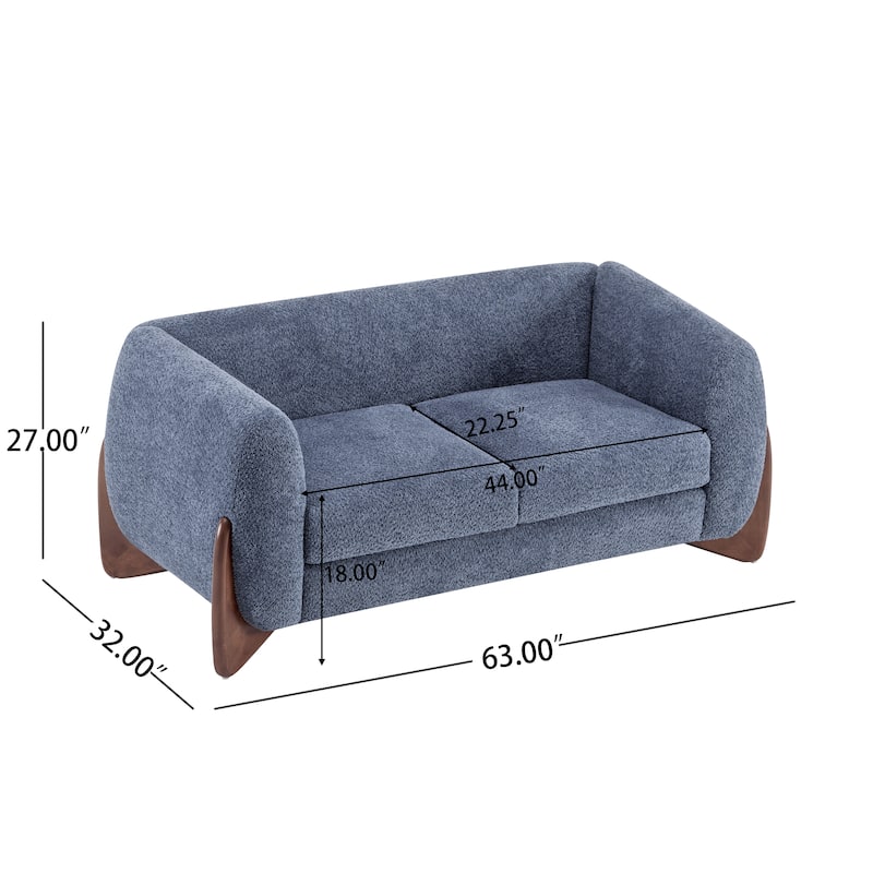 Arion Upholstered Boucle 2-Piece Living Room Sofa Set by Christopher Knight Home
