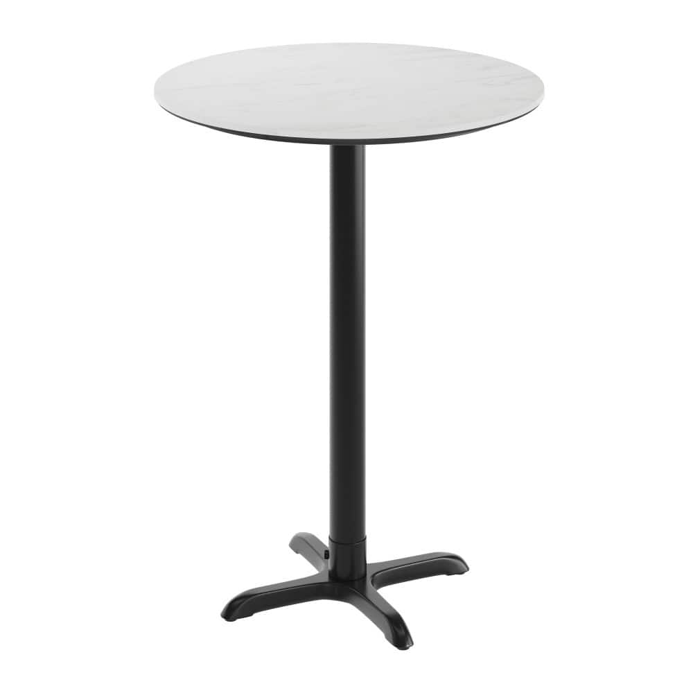 Commercial HPL Tabletop with Bar Height Crisscross Base