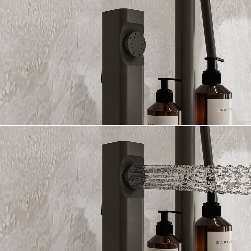 Shower System Shower Faucets Set Complete Digital Temperature Display