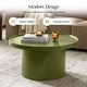 preview thumbnail 4 of 14, HULALA HOME Modern Round Coffee Table with Enamel Finish