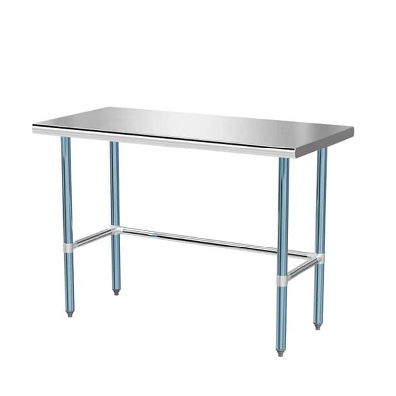 48 X 24 Inch Open Base Stainless Steel Table - N/A